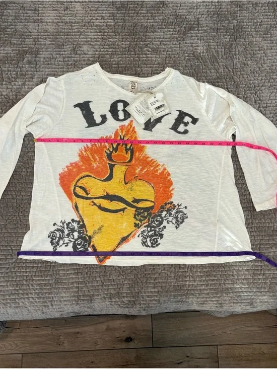 Magnolia Pearl NWT St. Augustine Viggo Long Sleeve T in True, OSFM - Picture 9 of 12